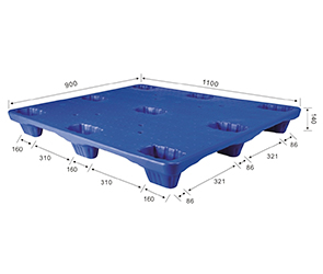 1109单层九脚吹塑卡板